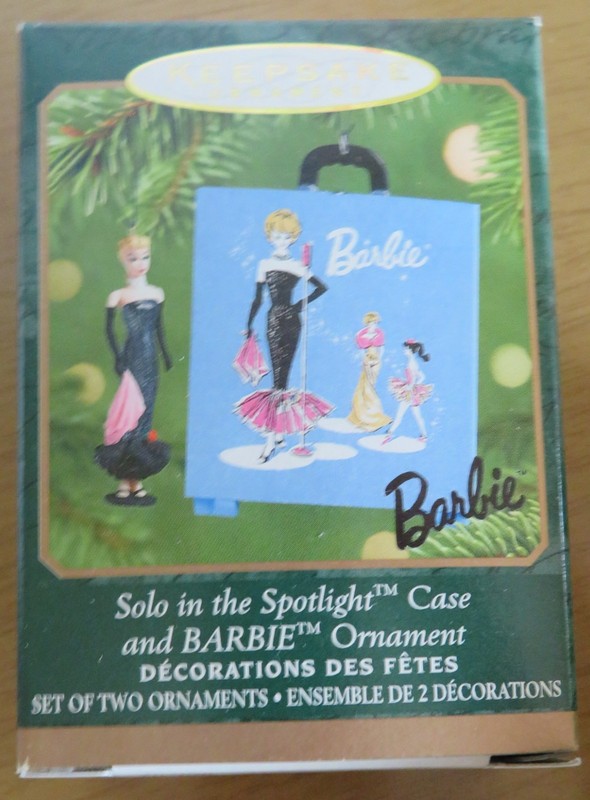 Hallmark Ornament - Barbie  Ornament -Solo in the Spotlight Case