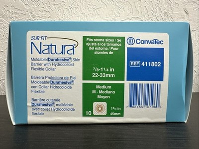 SUR-FIT Natura Moldable Durahesive Skin Barrier Medium, 1 3/4'', 10 Count