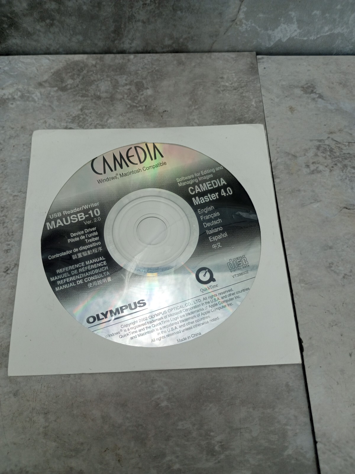 Vintage Olympus MAUSB10 XD Card Reader For xD Picture /SmartMedia