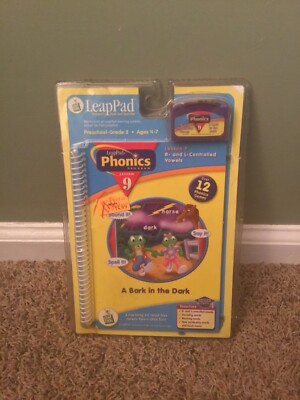 LeapPad LeapFrog Phonics Program Lesson 9 A Bark In The Dark Book & Cartridge