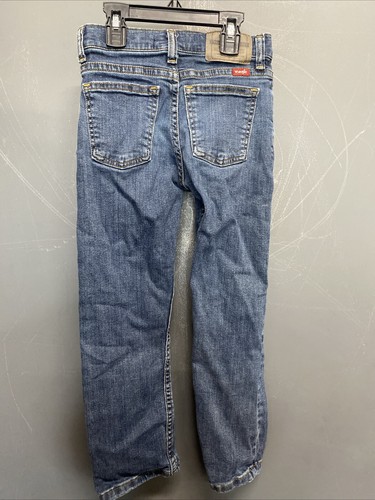 Boys Wrangler Classic Straight Blue Jeans Size 7 Slim - Picture 2 of 5