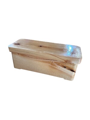 Natural Grain Wooden Bento Box - ''Nami''