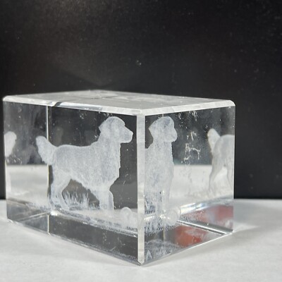 Golden Retriever or Flat-Coat Paper Weight Laser Etched Obedience Dumbbell