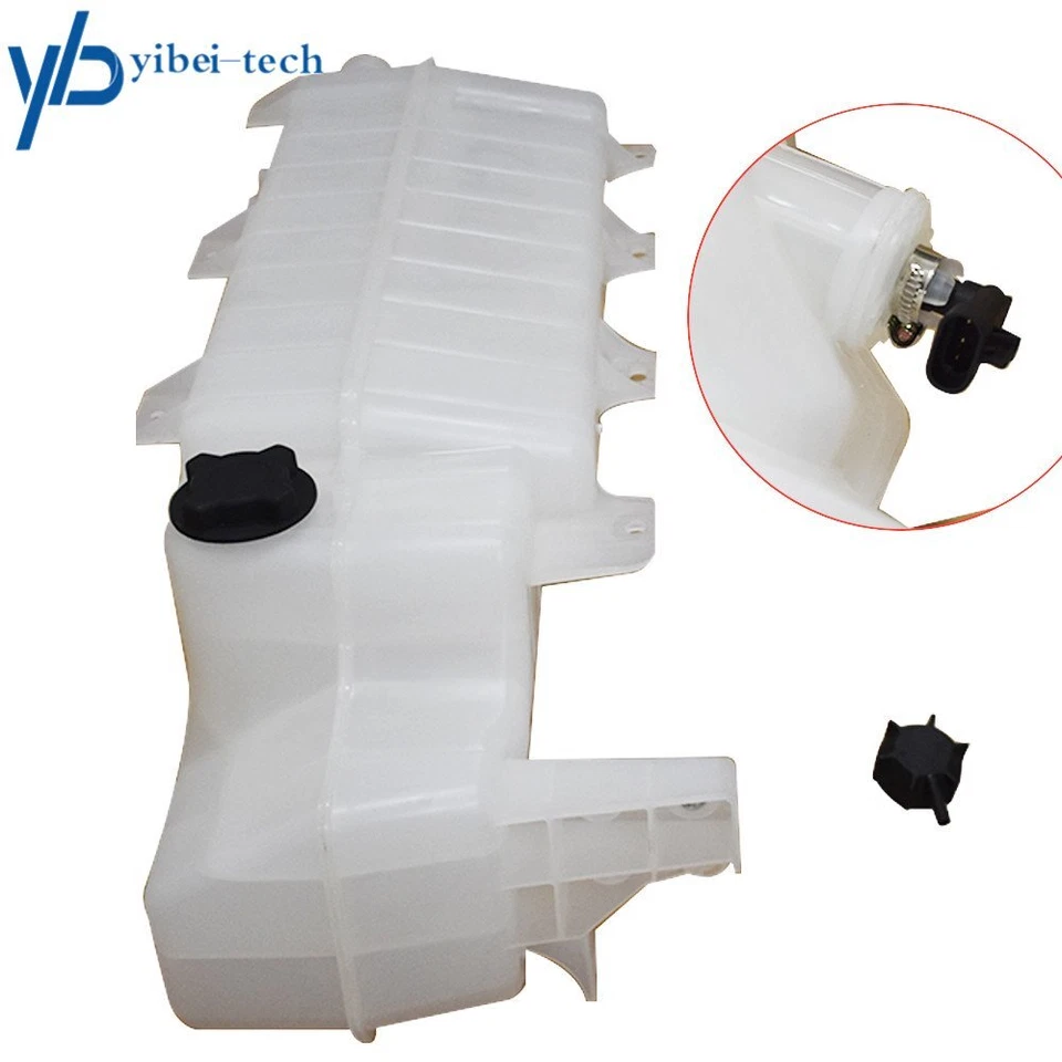 Tanque de depósito de refrigerante de alta resistencia con sensor para camión Volvo VNL VNM 08-18 Mack Foto 4 de 4