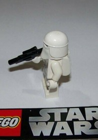 LEGO STAR WARS #7749 - SNOWTROOPER W/BLASTER (BLACK HEAD) - PRESTINE