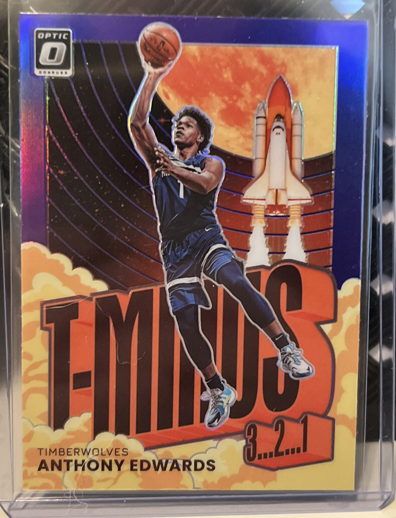 2021-22 Donruss Optic Anthony Edwards T Minus 321 Purple