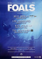 Foals - Blue Blood, Tour 2010 | Konzertplakat | Poster