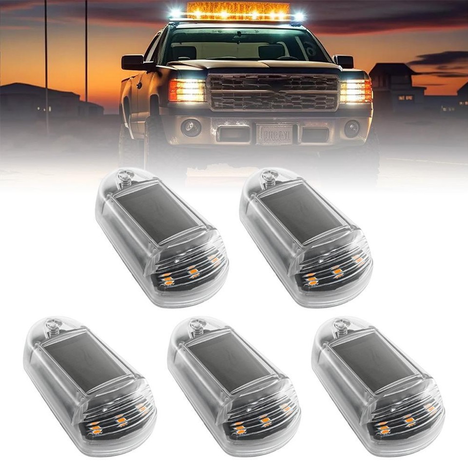 Solar Powered Cab Lights for Truck, PunchFree Solar Powered Cab Light