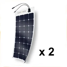 200W Flexible Authentic SunPower Solar Panel Great for Marine, RV and Camping***