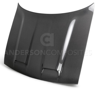 2008-2019 Dodge Challenger Hellcat Redeye Dual Snorkel Style Carbon Filter Hood 
