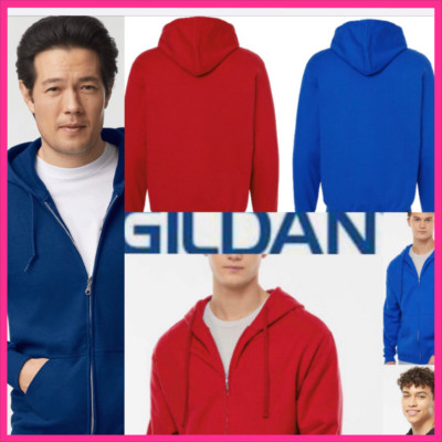 Gildan - Sudadera con capucha de vellón para adultos (estilo G18600), Rojo cardenal