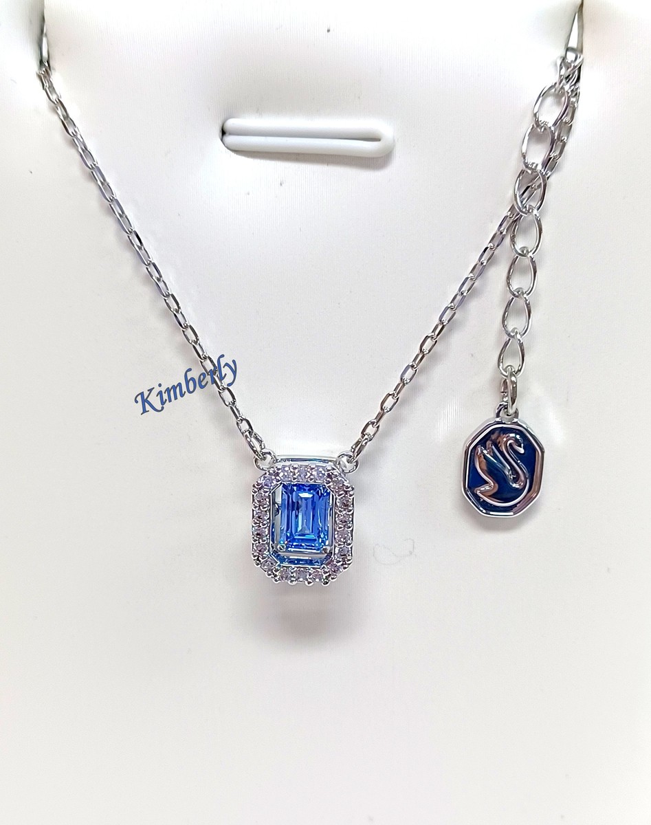 Swarovski Millenia Pendant Small Octagon Cut Dancing BLUE Crystal 