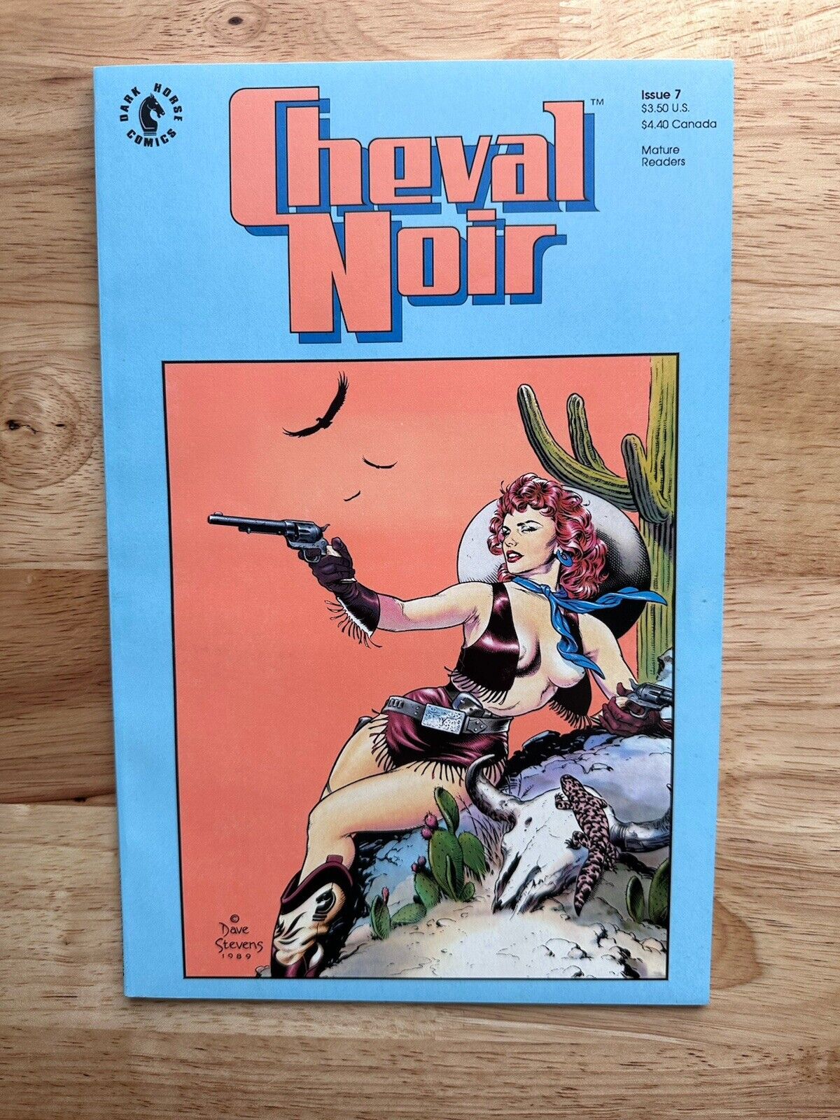 Cheval Noir #7 High Grade Iconic DAVE STEVENS Cover Art GGA 1990 Dark Horse