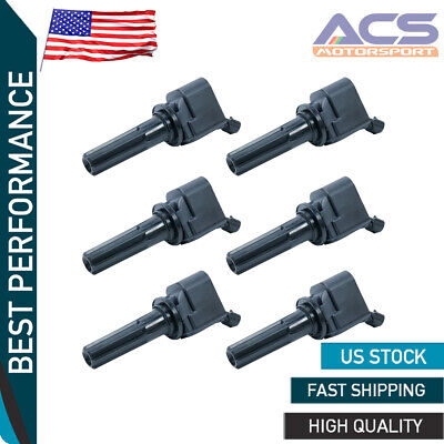 6x Ignition Coil for Chevrolet GMC Hummer Saab Buick 2.9 3.7L 4.2L 06-12 UF497