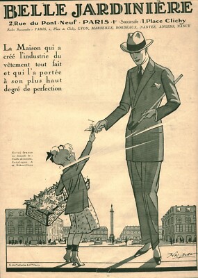 Publicité ancienne Belle Jardinière 1923 issue de magazine