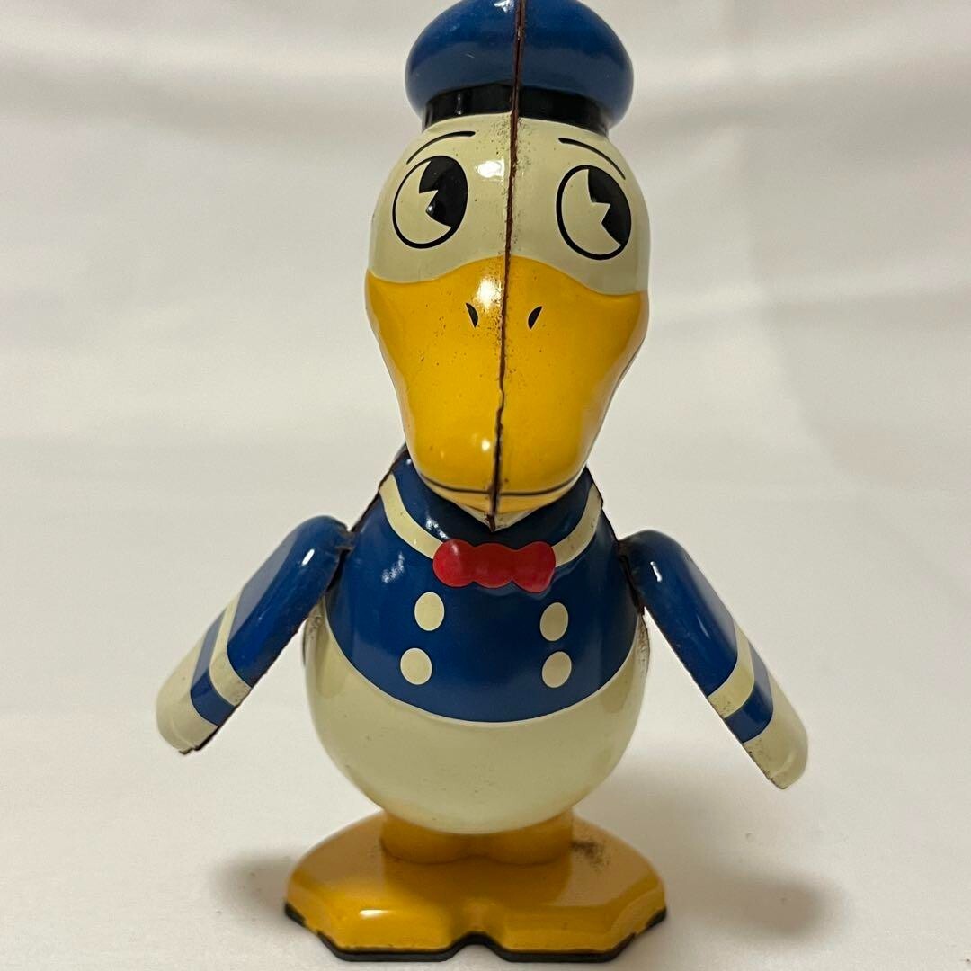 Disney Young Epoch Retro Toy Collection Donald Duck Walking Tin 