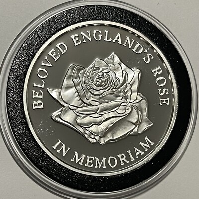 Rare Diana Princess of Wales￼ Proof Coin 1 Troy Oz .999 Fine