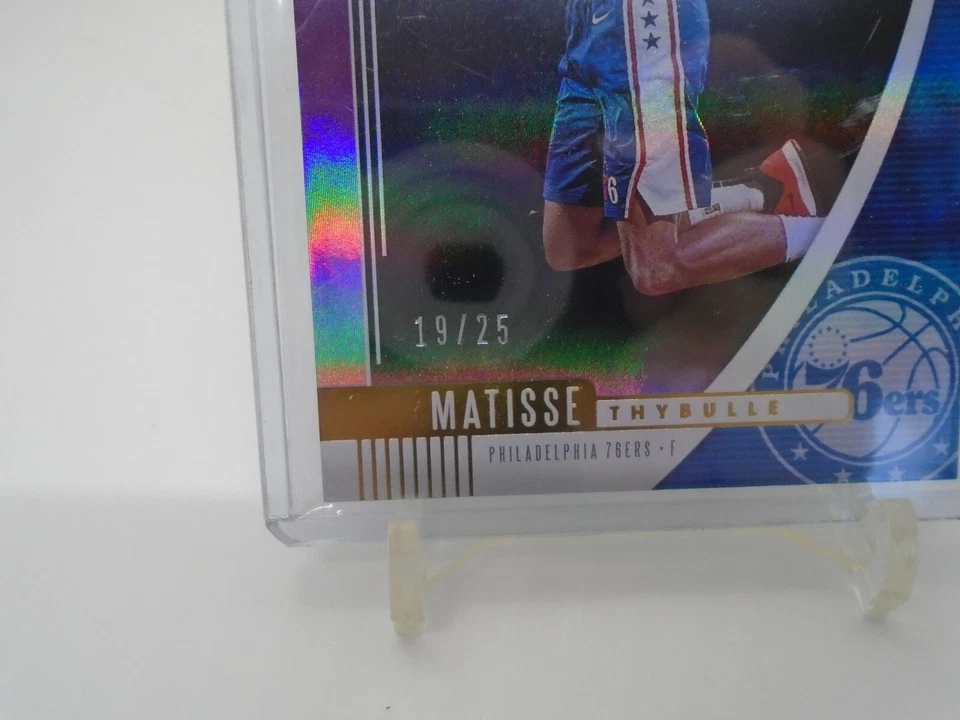 2019-20 PANINI ABSOLUTE MATISSE THYBULLE RC ROOKIE CARD /25 REFRACTOR - Image 3 of 4