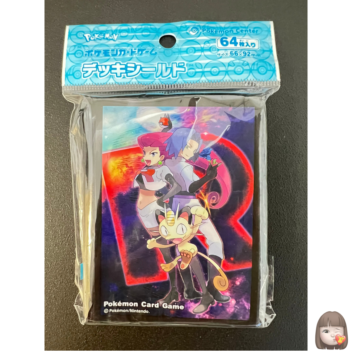 team rocket pokemon card sleeves 60PCS Foil Rocket Team Card Sleeves Meowth James Jessie PTCG Standard Size Card  Protectors Table Game Protective Cover 67x92mm