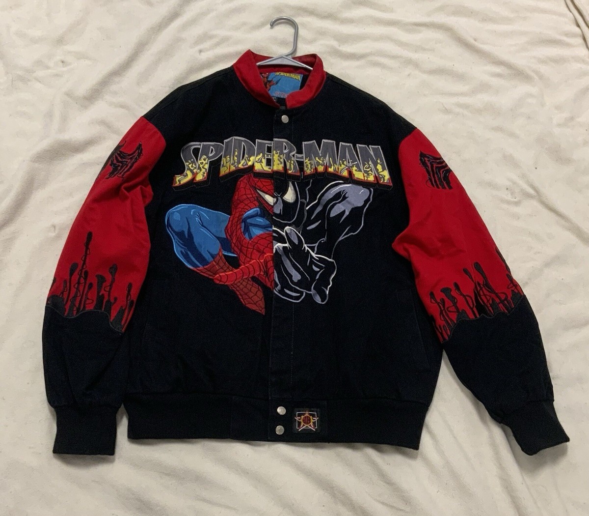 Super Rare Fully Embroidered Jeff Hamilton Jh Spider-man Super Rare Fully Embroidered Jeff Hamilton Jh Spider-man