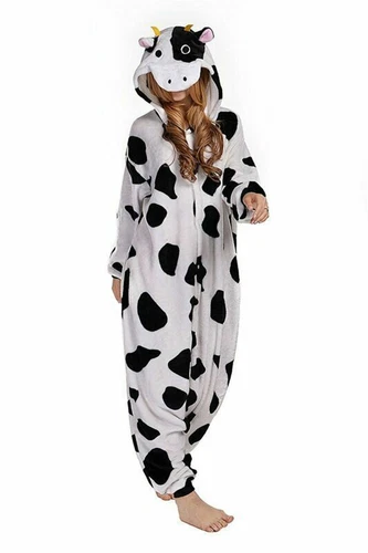 Adult children cow pajamas Cosplay Halloween Christmas costume craze - Imagen 7 de 14