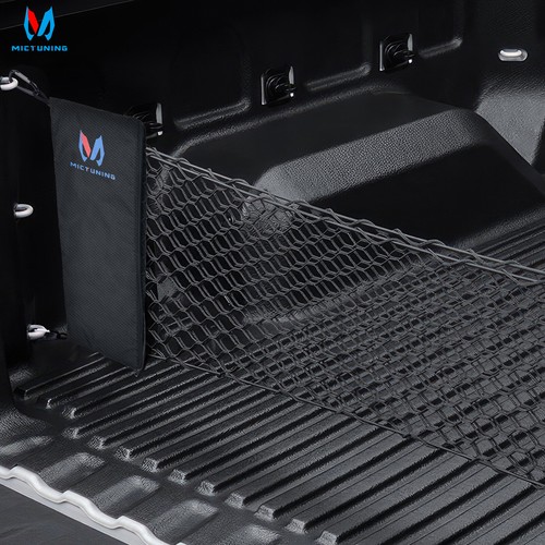Truck Bed Net Pickup Cargo Net Rear Car Trunk, Elastic Stretchable Nylon Mesh US - Picture 6 of 24