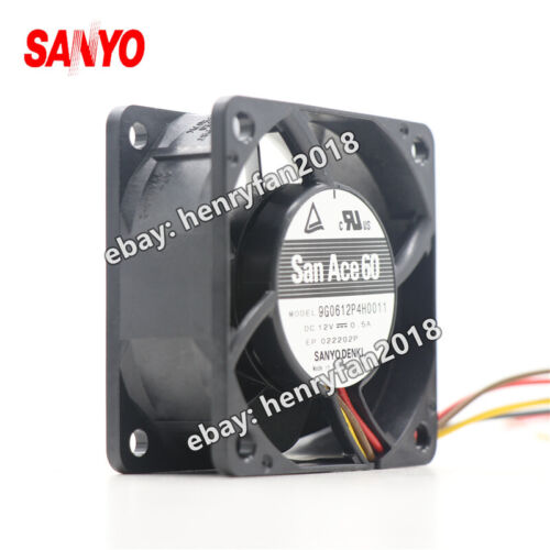 SANYO Denki 9G0612P4H0011 SanAce Fan DC 12V 0.5A 60*60*25MM 4-wire Cooling Fan - Picture 4 of 6