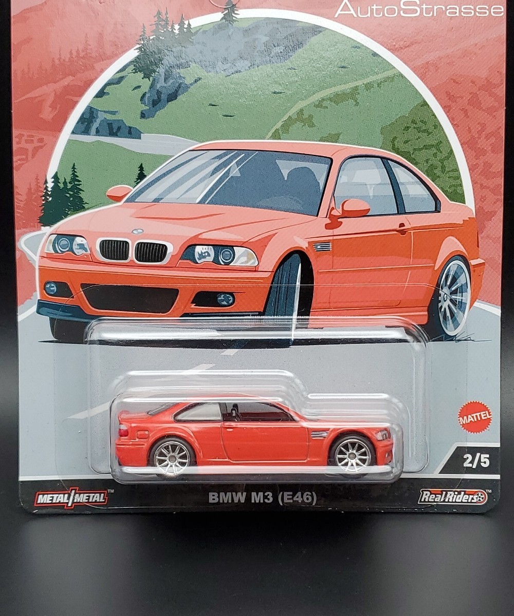 HOT WHEELS PREMIUM CAR CULTURE AUTO STRASSE - RED - BMW M3 (E46