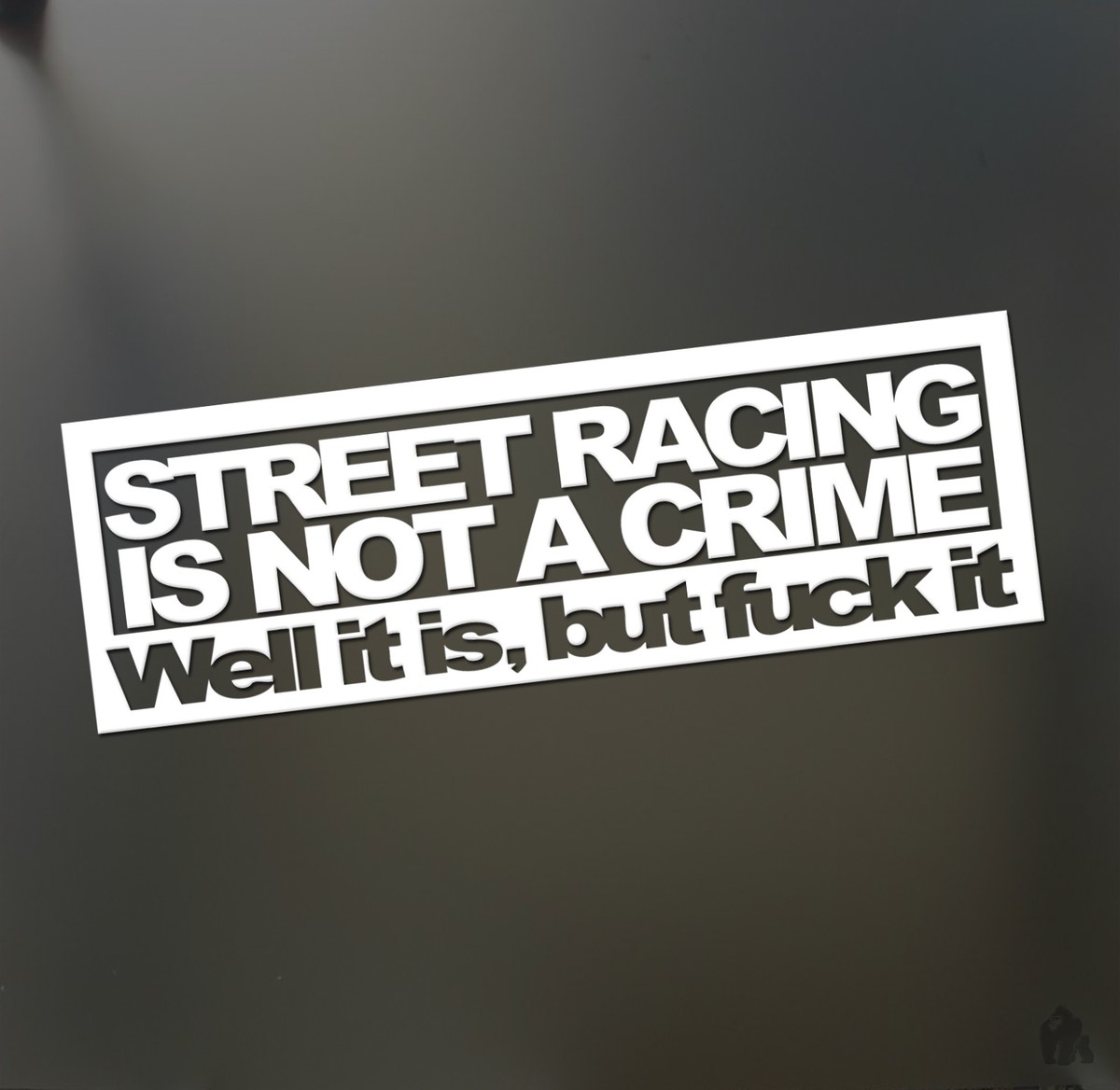 Not Racing Logo Street Racing Is Not A Crime