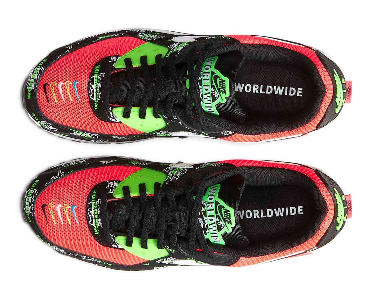 Size 11.5 - Nike Air Max 90 SE Worldwide - Black Katakana Logo W