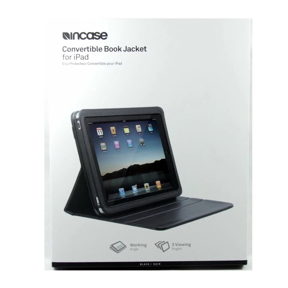 INCASE CASE FOR IPAD 1 1ST GEN FOLIO BOOK JACKET FAUX LEATHER BLACK NEW CL57512R - Image 3 of 4