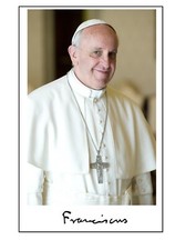 PAPST FRANZISKUS,  Autogramm/Autograph in 10x15 cm Photo,