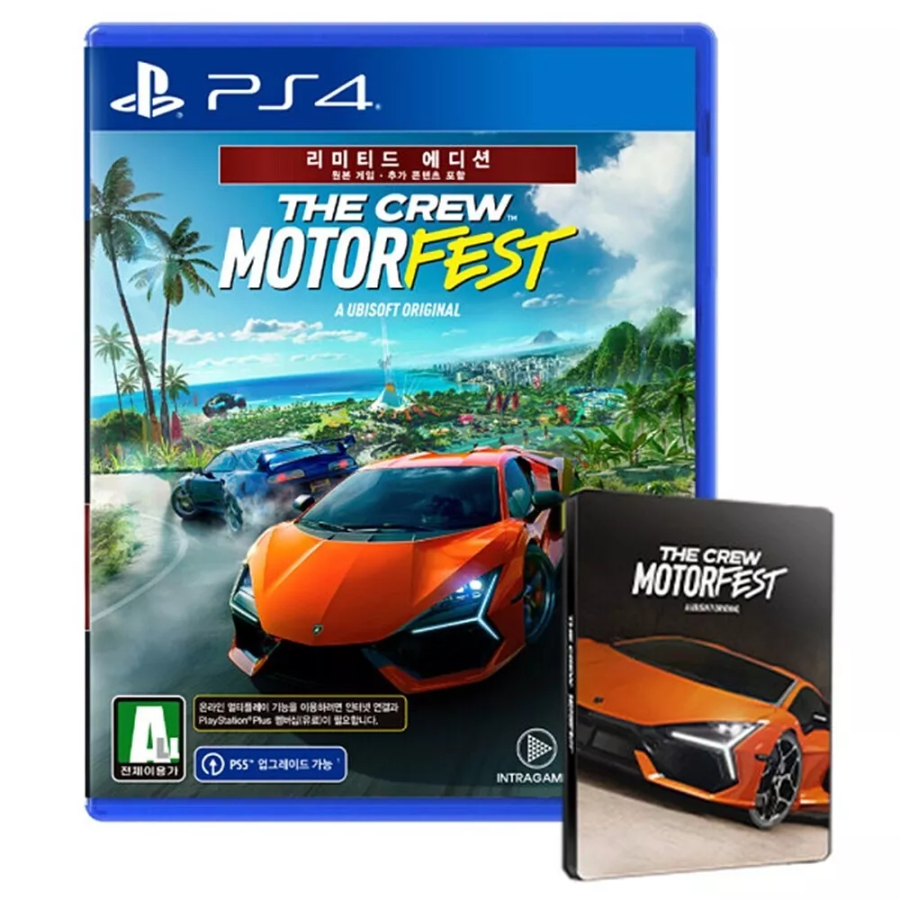 PS4 The Crew Motorfest Limited Edition + Steelbook Korean English Multi  Language