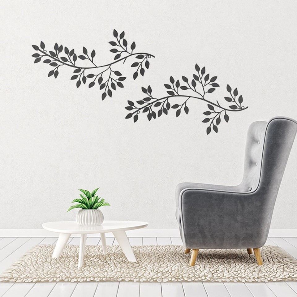 Metal Wall Decor Living Room Metal Leaves Wall Decor Wall Art for