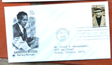 LANGSTON HUGHES BLACK AUTHOR  2002 PCS  CACHET FDC