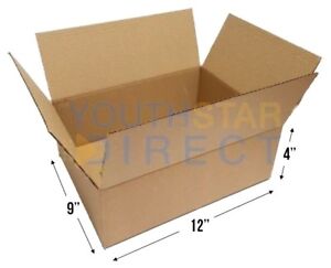Cardboard Postage Boxes Single Wall Postal Mailing Medium Parcel Box 12 x 9 x 9"