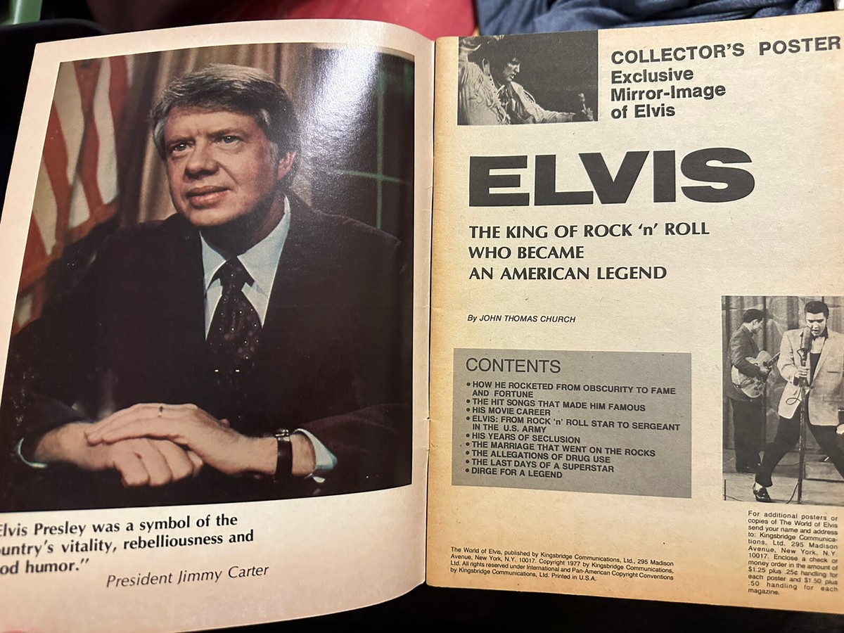 The World of Elvis Special Memorial Issue Magazine dated