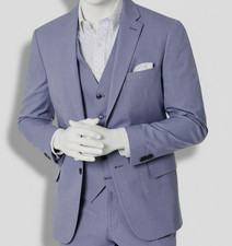 Tommy Hilfiger Men's Blue Modern-Fit Sport Coat Suit Jacket Size 38L