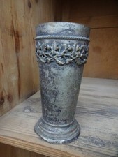 Alter Becher Trinkbecher -Bannerweihe- Metall Becher Dachbodenfund verbeult