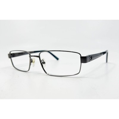 Adolfo Eyeglasses Women Gray  Metal Rectangular Major DGM 56-17-145