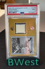 PSA 9 Yogi Berra Game Uniform Jersey 2001 Legendary Cuts MLB Baseball