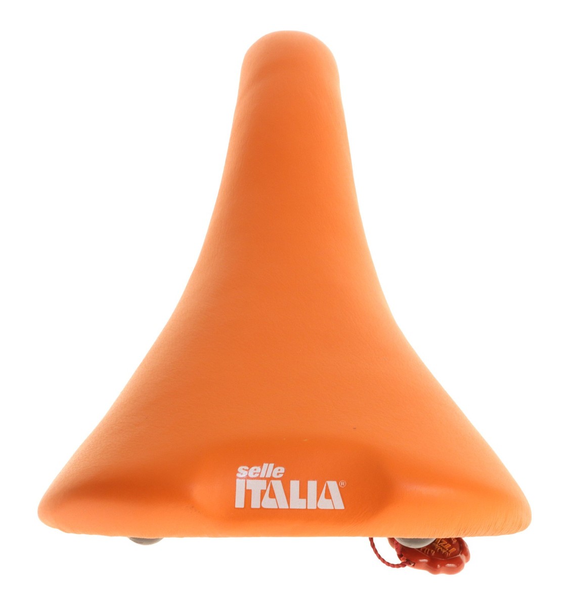 Selle Italia Flite Saddle Titanium Rails Orange Leather 1990 NIB