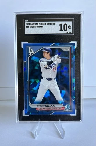 2024 BOWMAN CHROME SHOHEI OHTANI SAPPHIRE SGC 10 LOW POP GEM MINT FIRST YEAR!