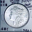 1904 O BU GEM MORGAN SILVER DOLLAR UNC MS+++ U.S. MINT RARE COIN 9821