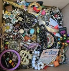 Large Lot Junk Jewelry 15 Pounds Vintage to Now Costume Craft Bulk Some Wearable