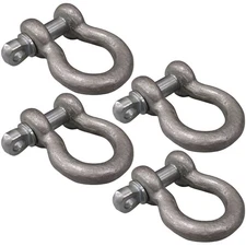 4x 3/4" Screw Pin Shackle Anchor Ring Chain Cable Haul Lift Rope Clevis Tractor