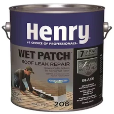 208 Wet Patch Black Roof Leak Repair Sealant 0.90 Gal.