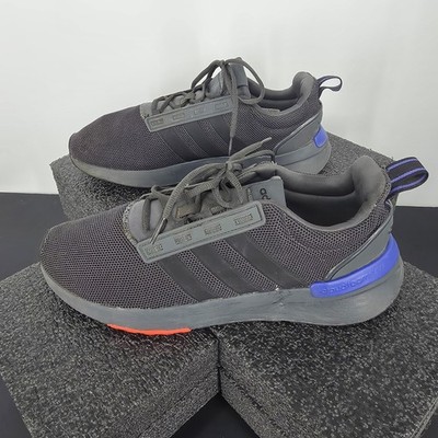 Adidas Racer TR 21 Mens Size 12 Black Gray Blue Walking Running Shoes Sneakers