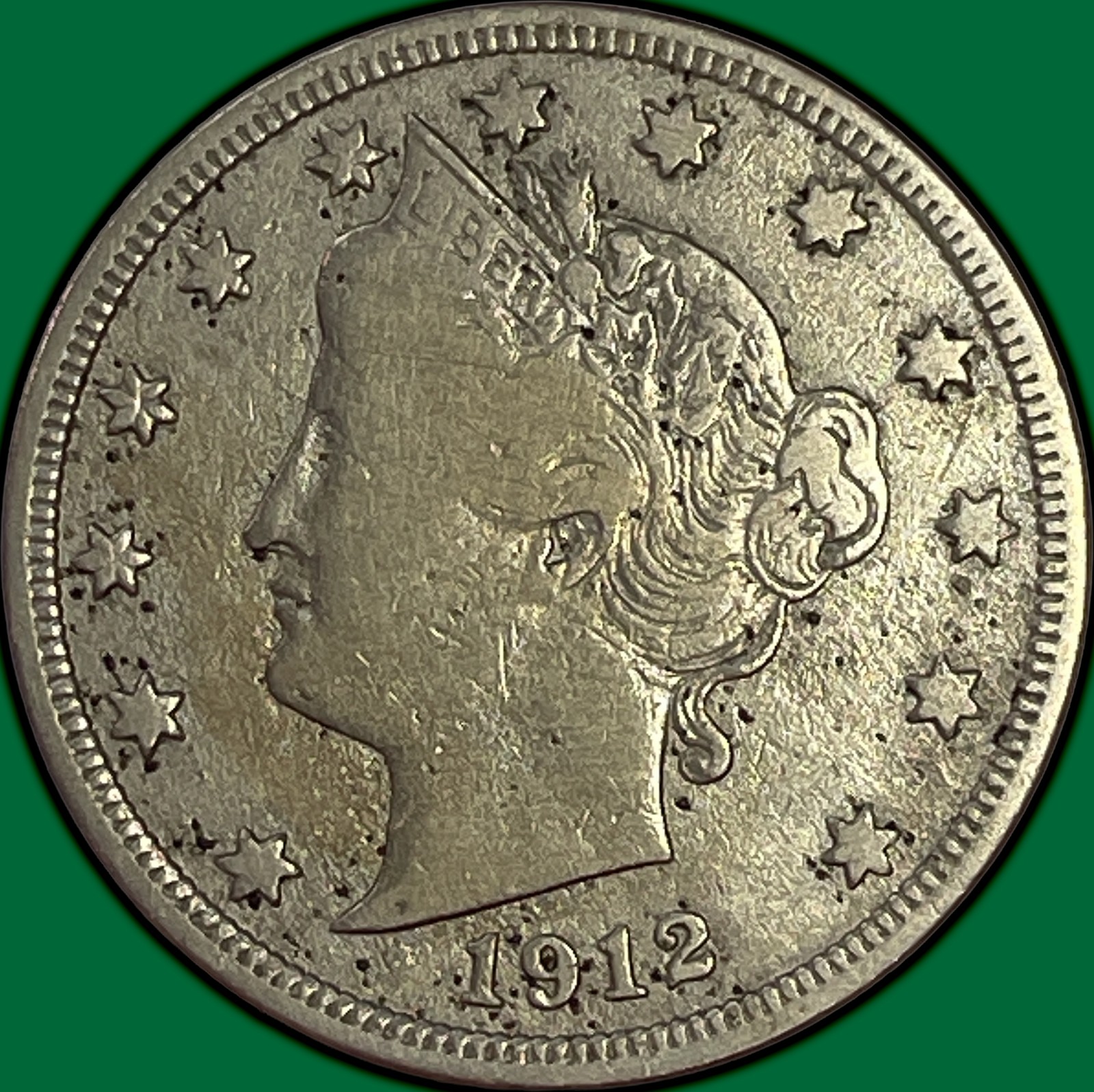 1912-S Liberty Head V Nickel Fine F Coin #48100 | eBay