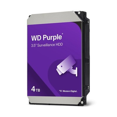 Western Digital 4TB Purple Surveillance Internal Hard Drive HDD - SATA 6 Gb/s...